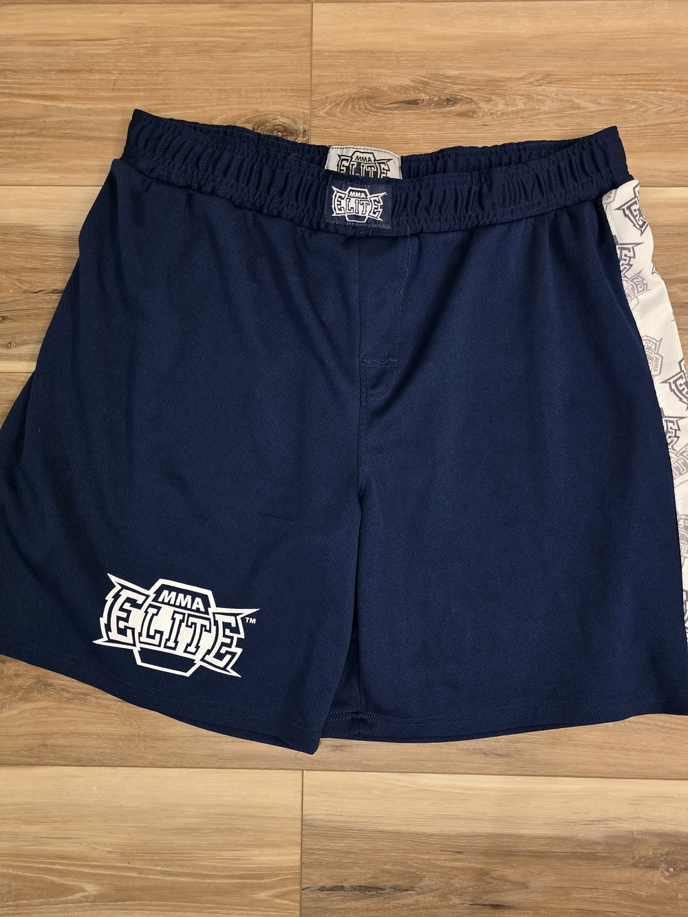 Elite MMA Navy Athletic Shorts with Logo